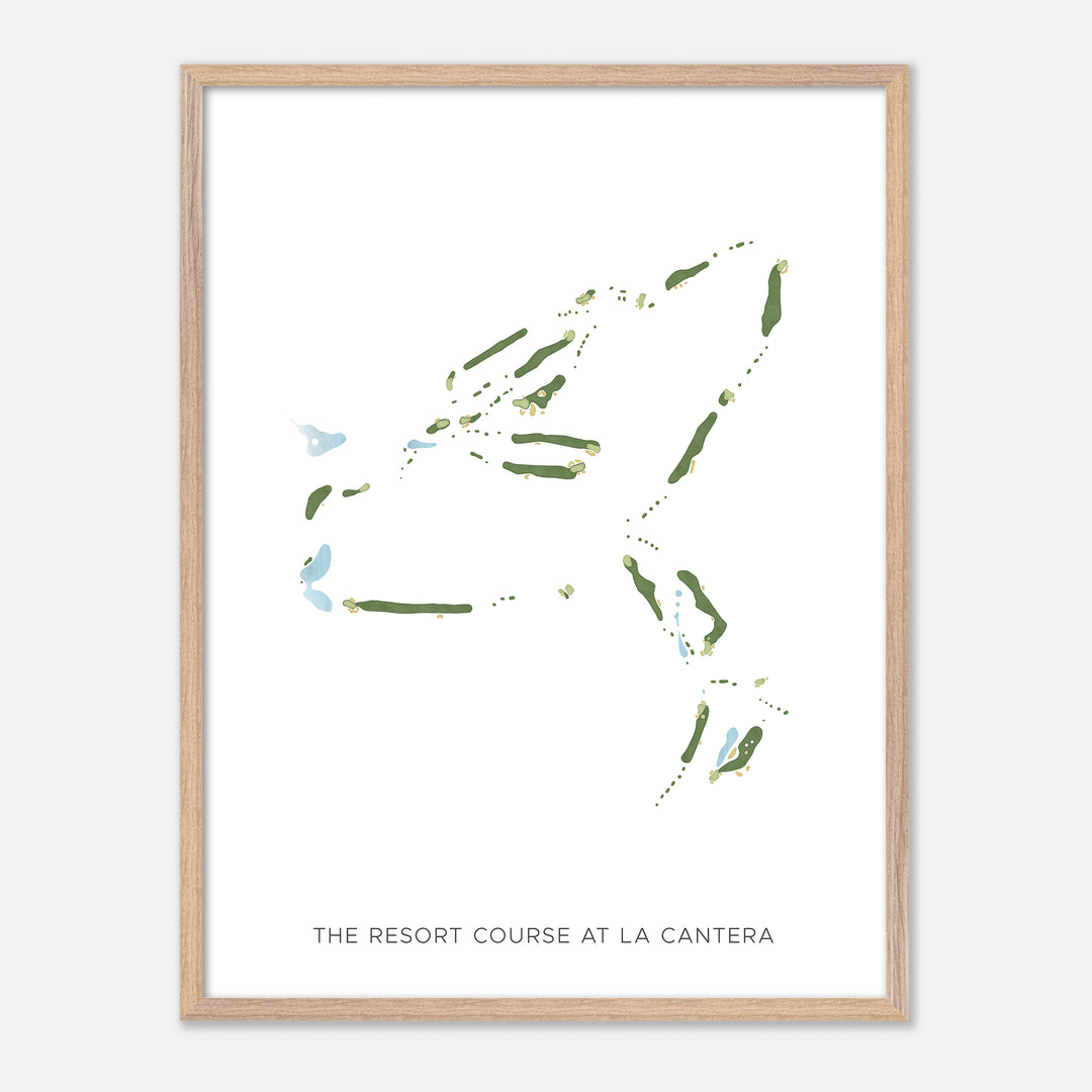 Print of The Resort Course At La Cantera Modern Map
