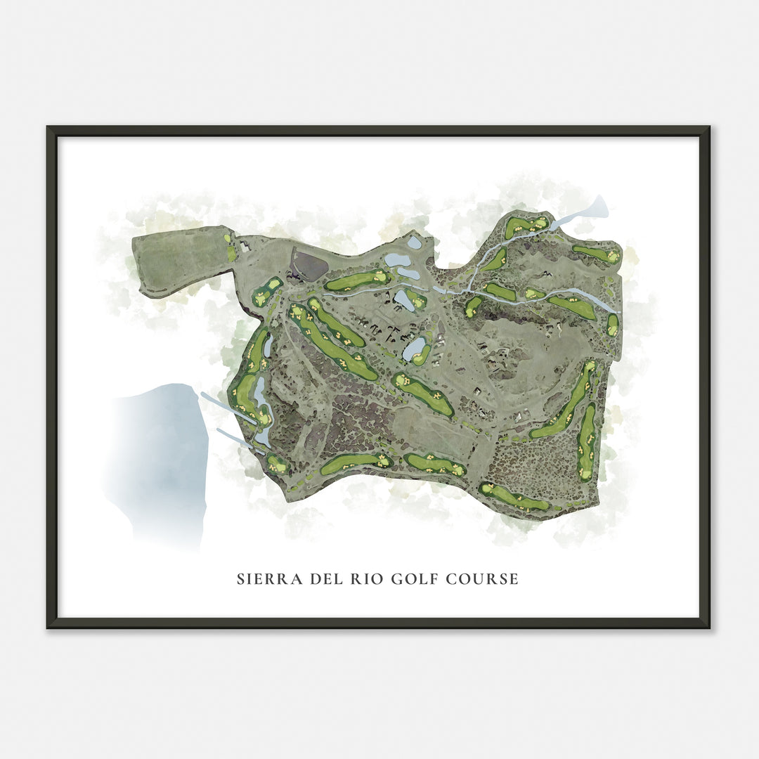 Print of Sierra Del Rio Golf Course Classic Map