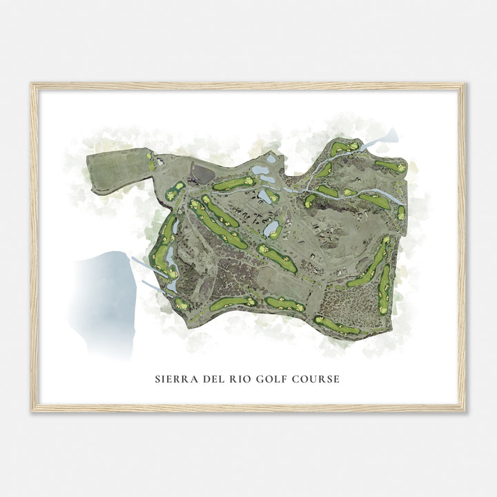 Print of Sierra Del Rio Golf Course Classic Map