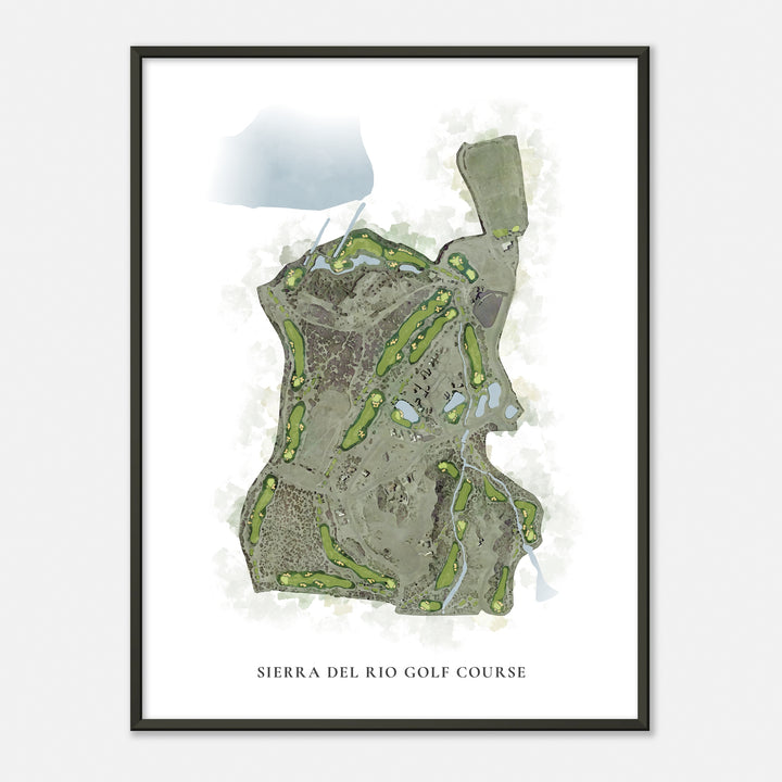 Print of Sierra Del Rio Golf Course Classic Map