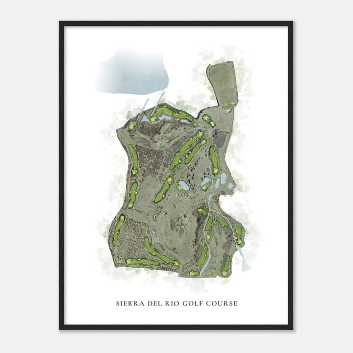 Print of Sierra Del Rio Golf Course Classic Map