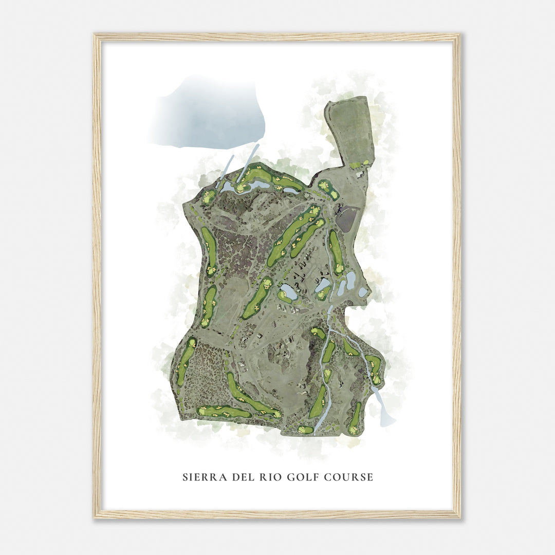 Print of Sierra Del Rio Golf Course Classic Map