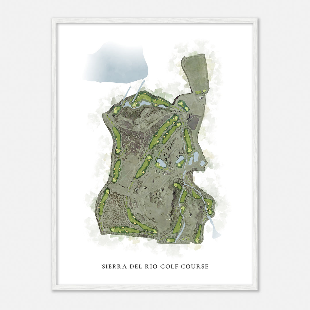 Print of Sierra Del Rio Golf Course Classic Map