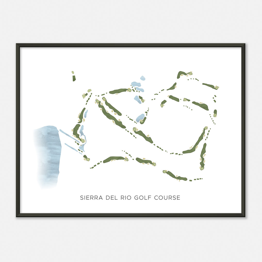 Print of Sierra Del Rio Golf Course Modern Map