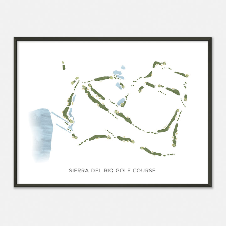 Print of Sierra Del Rio Golf Course Modern Map