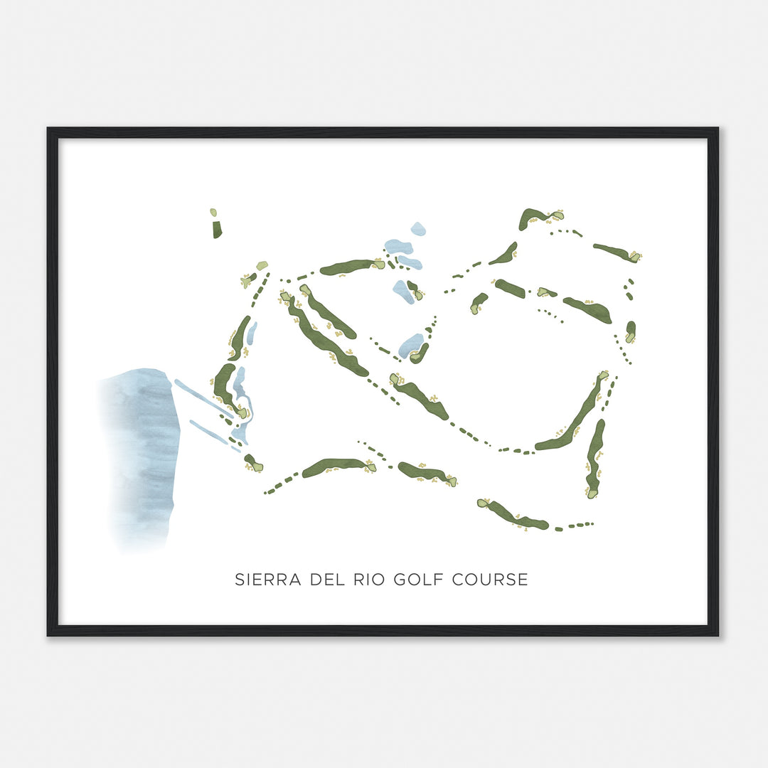 Print of Sierra Del Rio Golf Course Modern Map