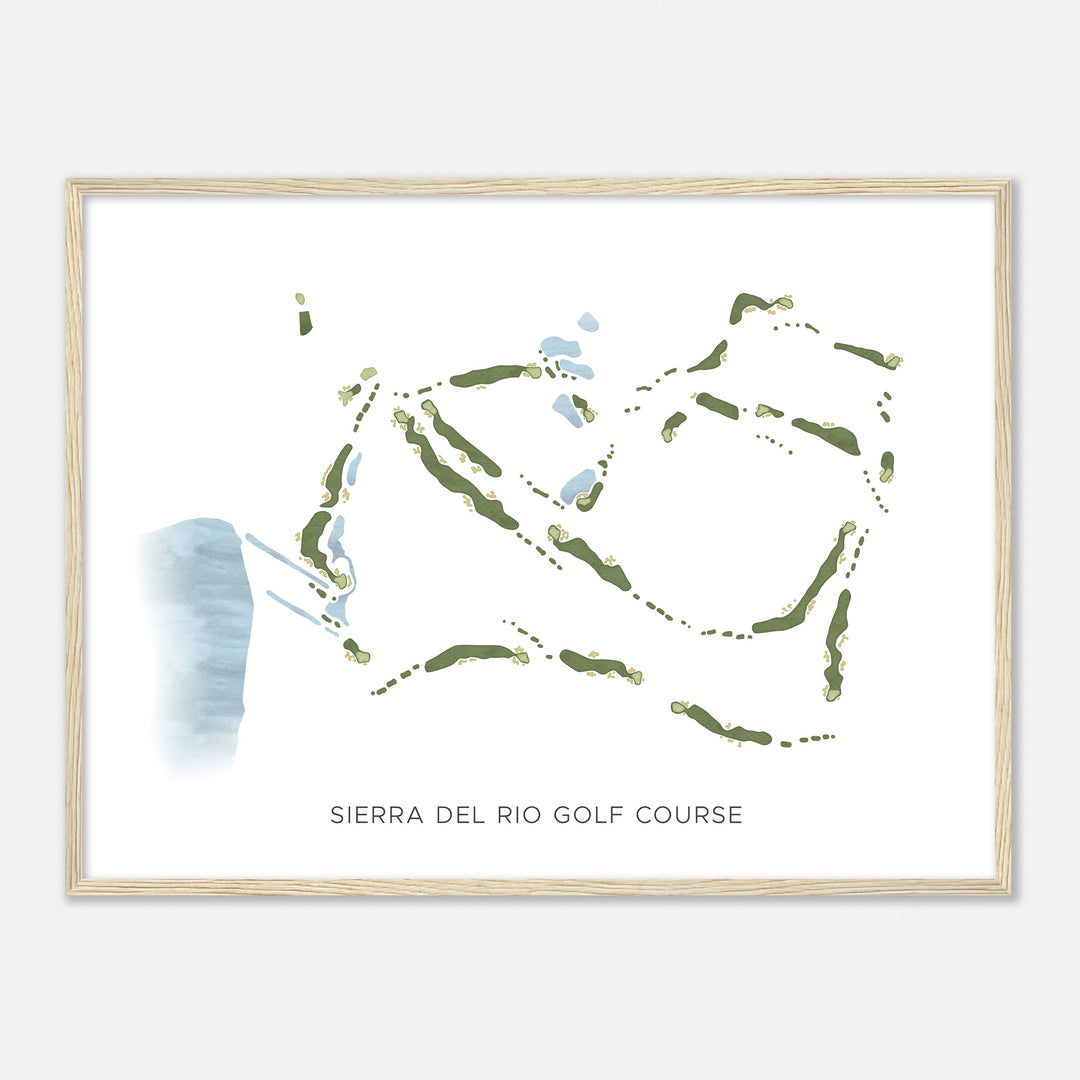 Print of Sierra Del Rio Golf Course Modern Map