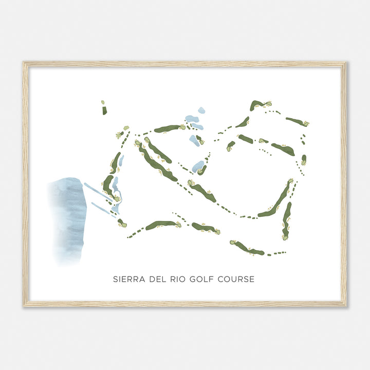 Print of Sierra Del Rio Golf Course Modern Map