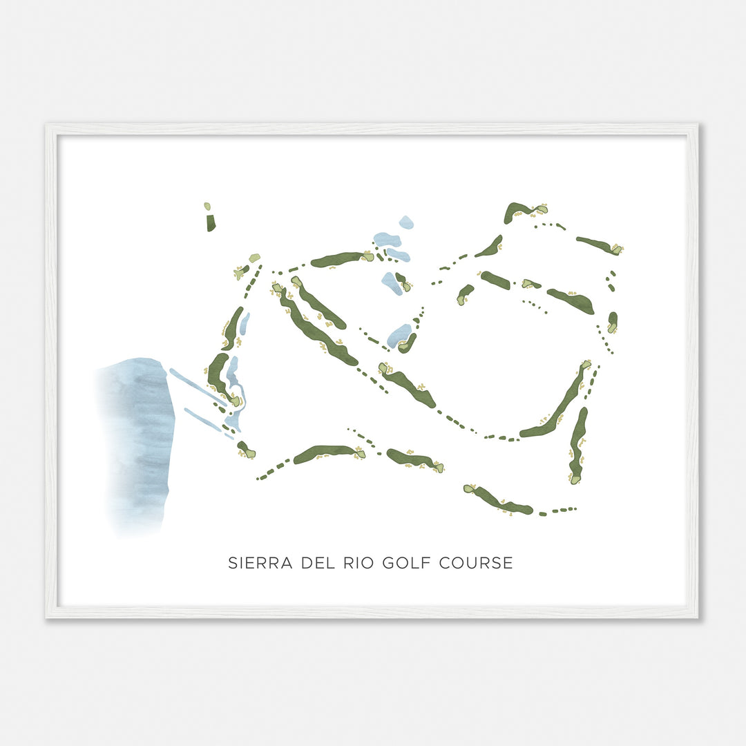 Print of Sierra Del Rio Golf Course Modern Map