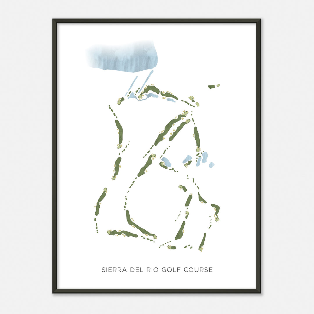 Print of Sierra Del Rio Golf Course Modern Map