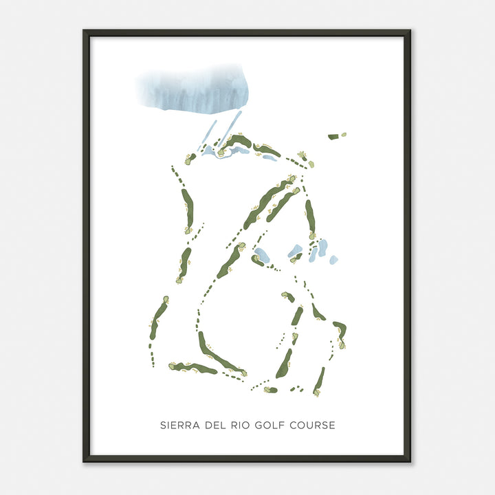 Print of Sierra Del Rio Golf Course Modern Map