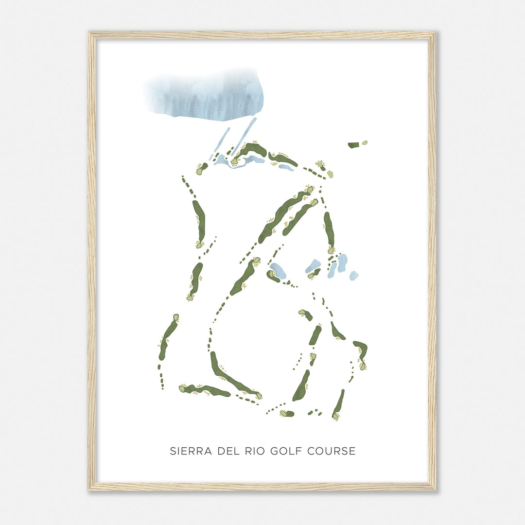 Print of Sierra Del Rio Golf Course Modern Map