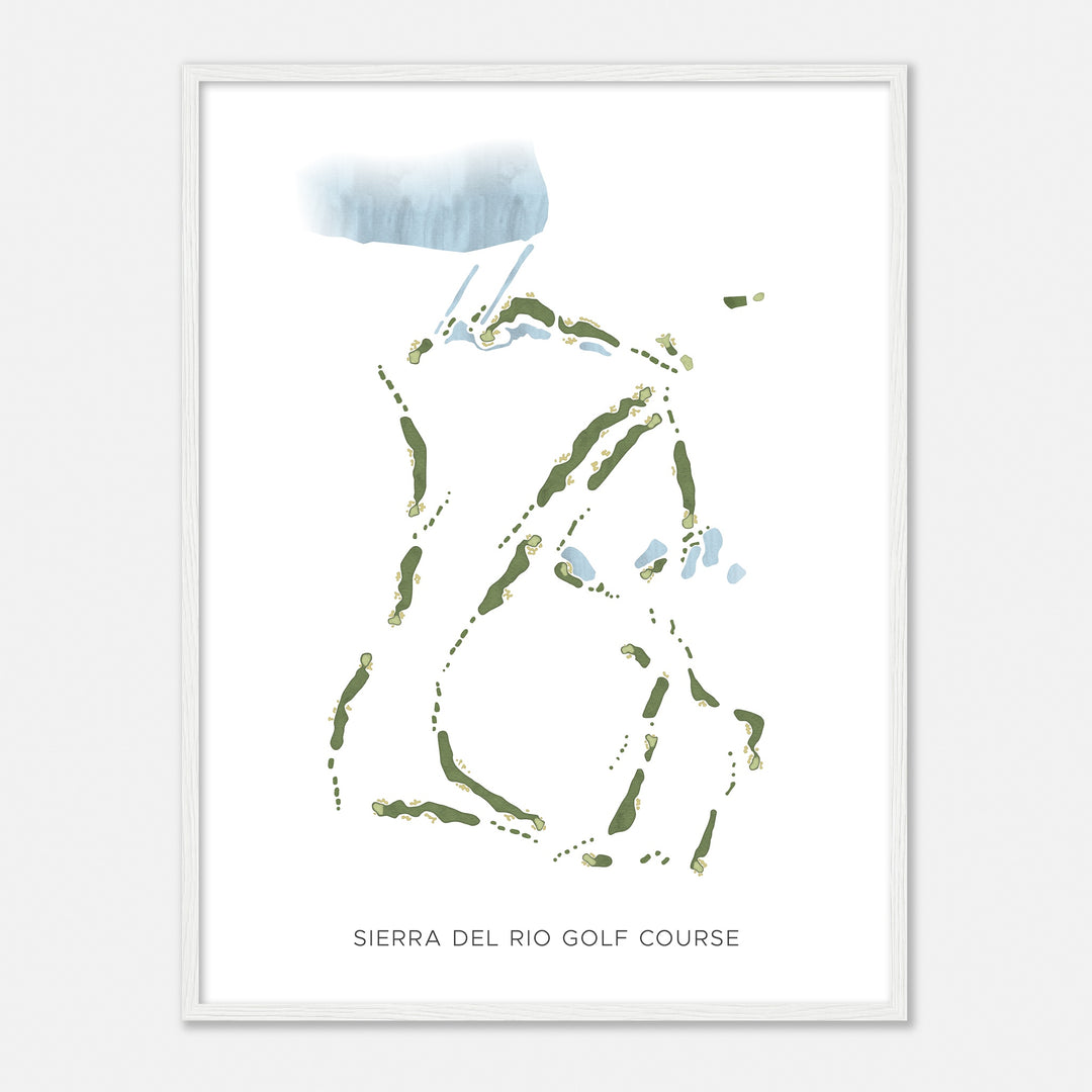 Print of Sierra Del Rio Golf Course Modern Map