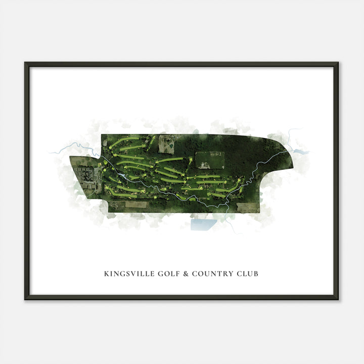 Print of Kingsville Golf & Country Club Classic Map