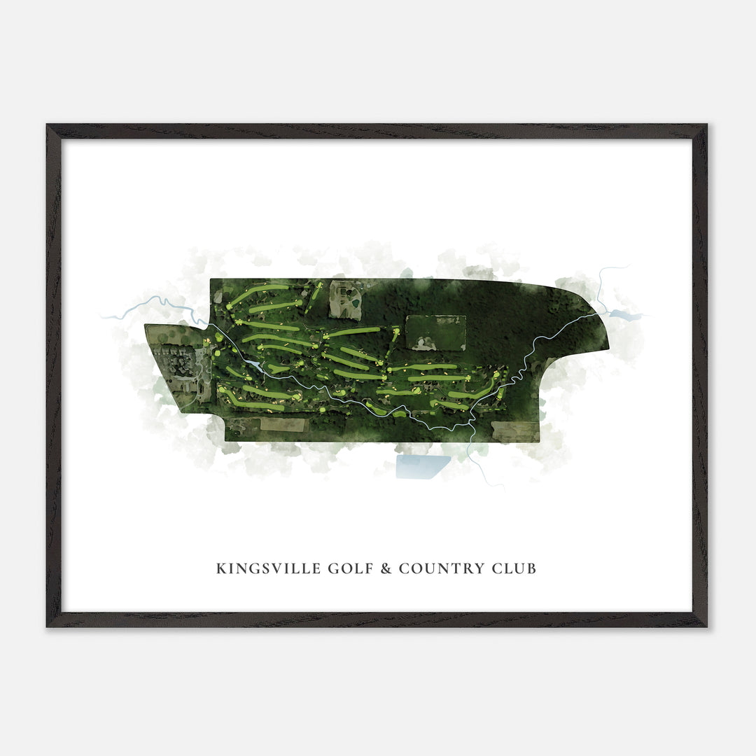 Print of Kingsville Golf & Country Club Classic Map