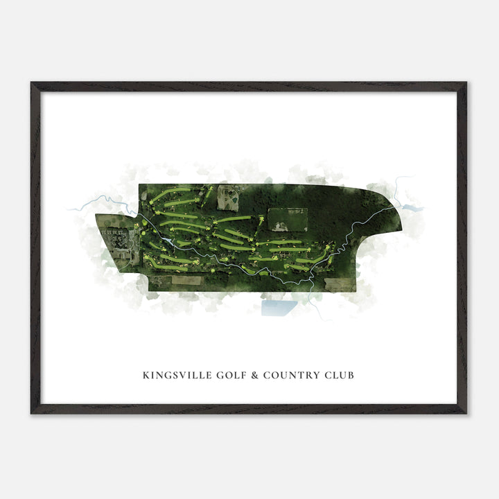 Print of Kingsville Golf & Country Club Classic Map