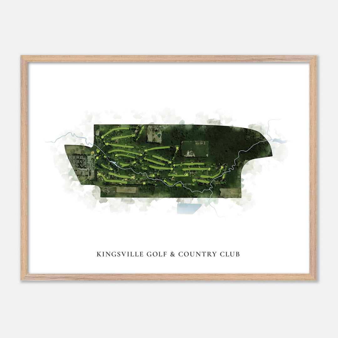 Print of Kingsville Golf & Country Club Classic Map