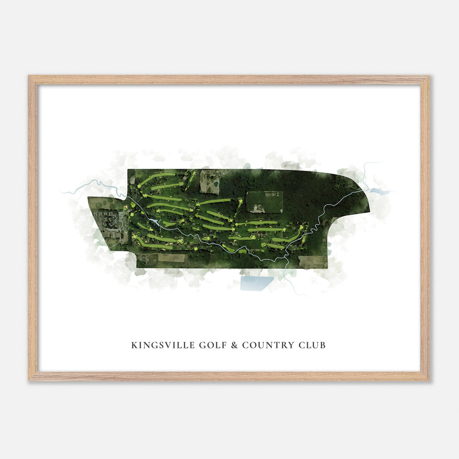 Print of Kingsville Golf & Country Club Classic Map