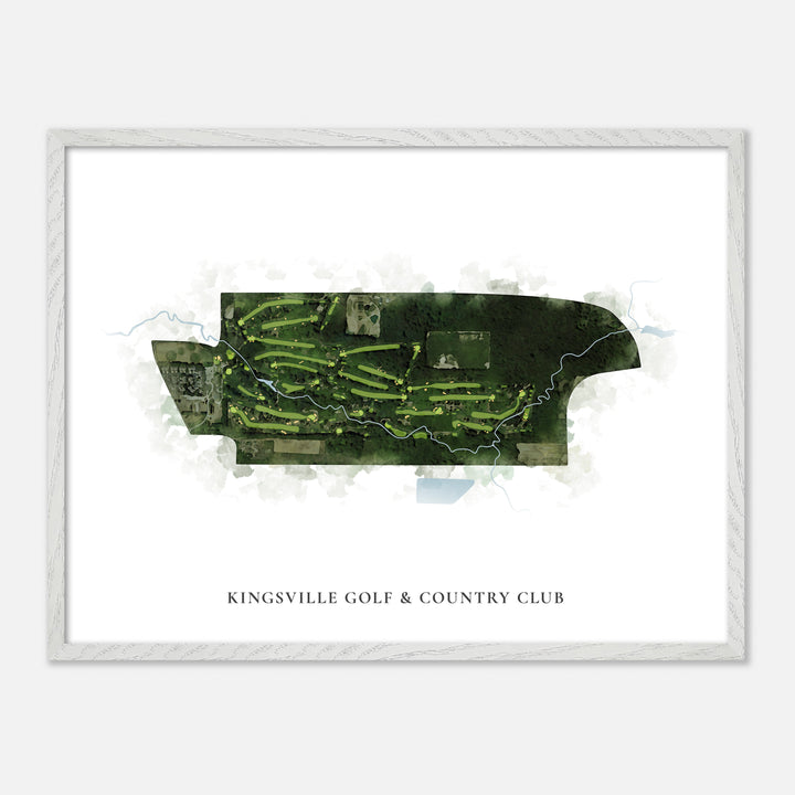 Print of Kingsville Golf & Country Club Classic Map