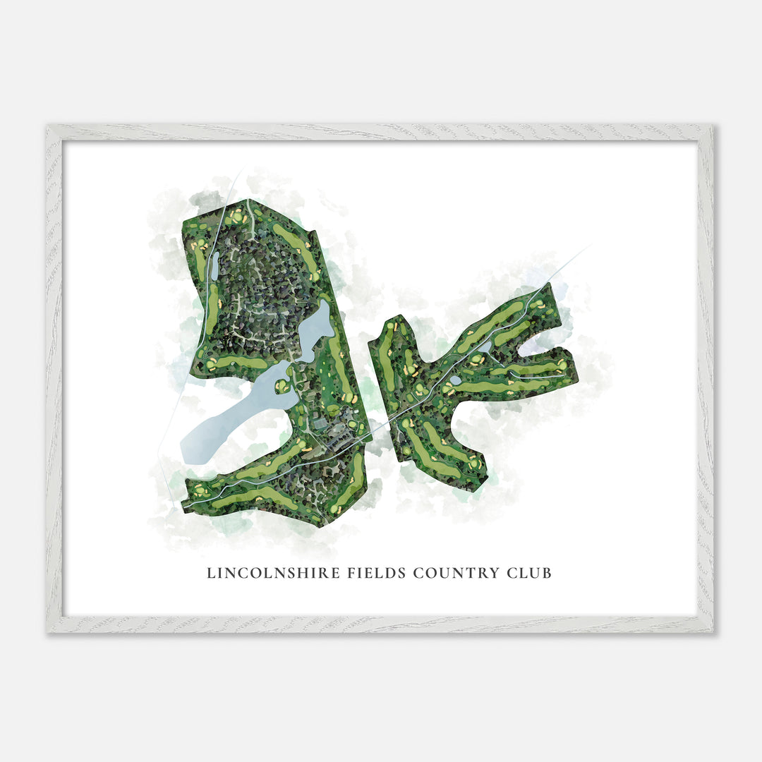 Print of Lincolnshire Fields Country Club Classic Map