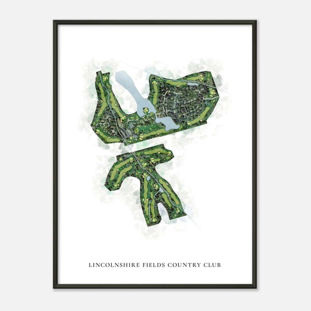 Print of Lincolnshire Fields Country Club Classic Map