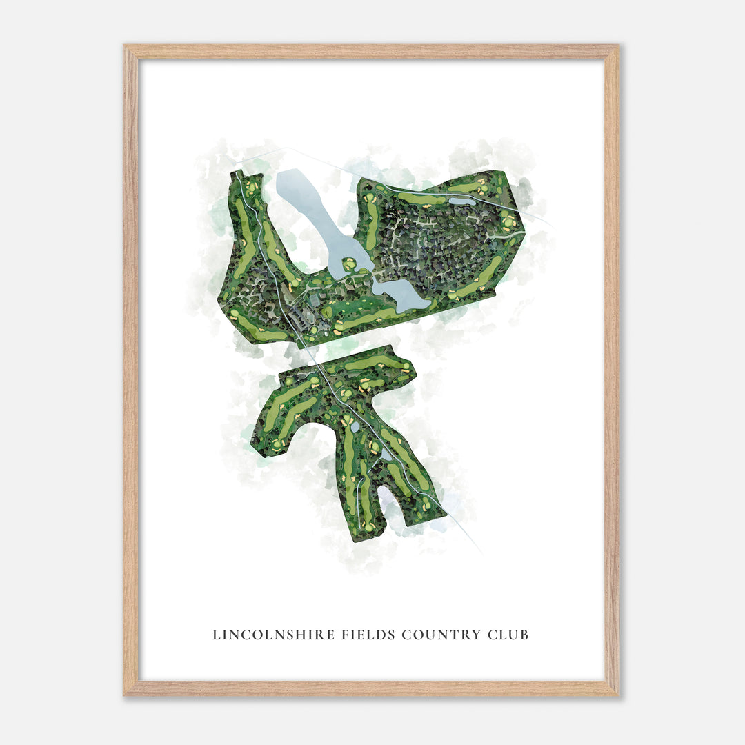 Print of Lincolnshire Fields Country Club Classic Map