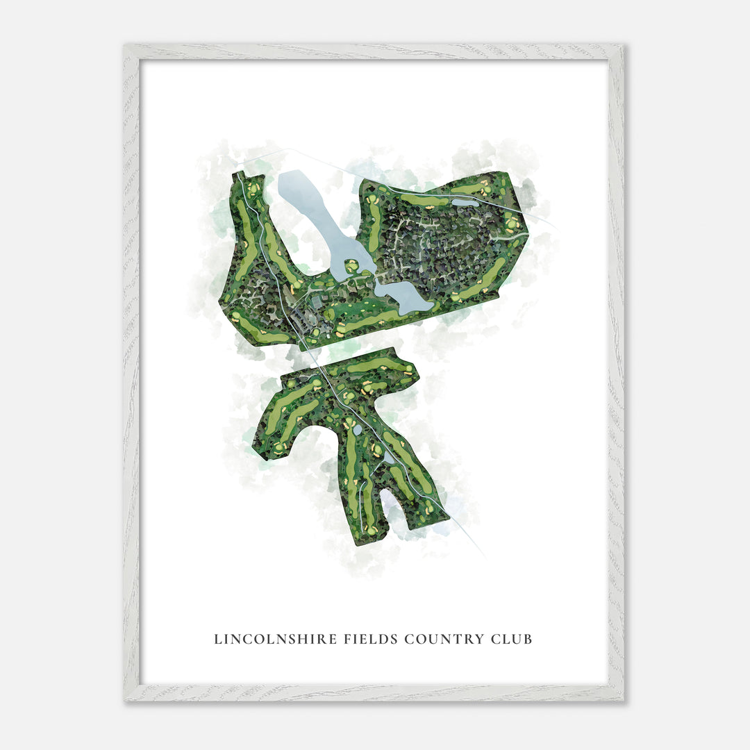 Print of Lincolnshire Fields Country Club Classic Map