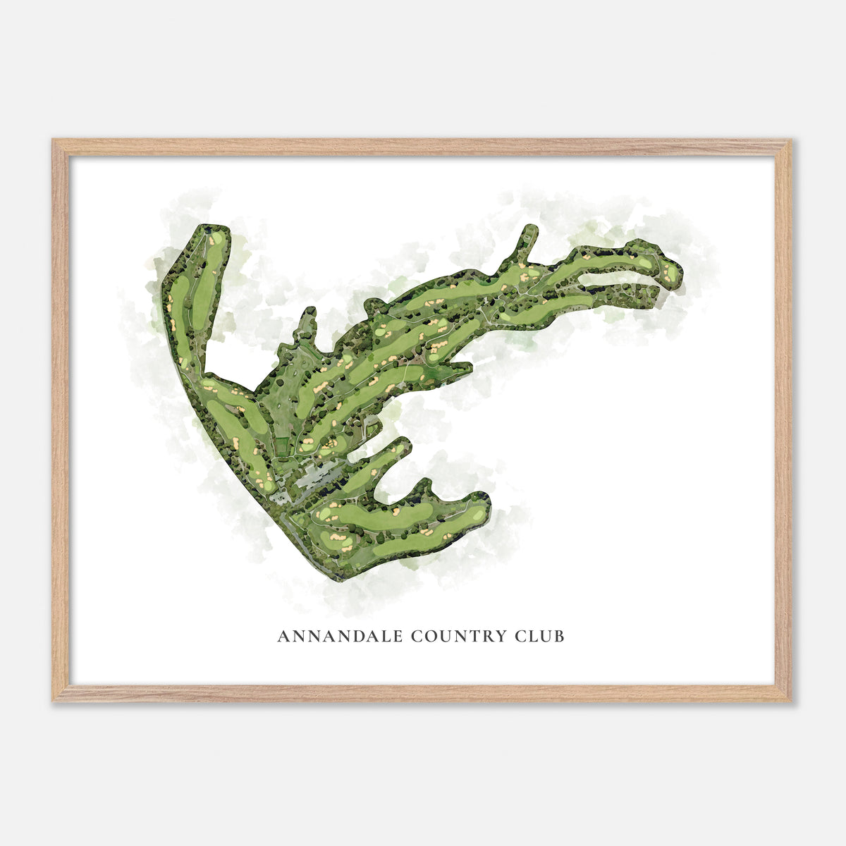 Print of Annandale Country Club Classic Map