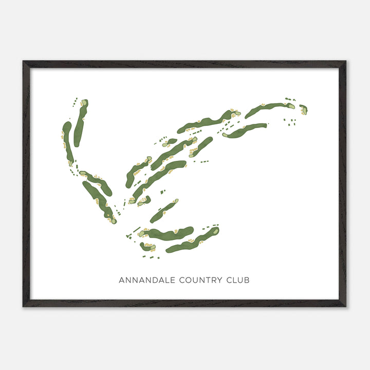 Print of Annandale Country Club Modern Map