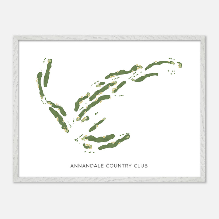 Print of Annandale Country Club Modern Map