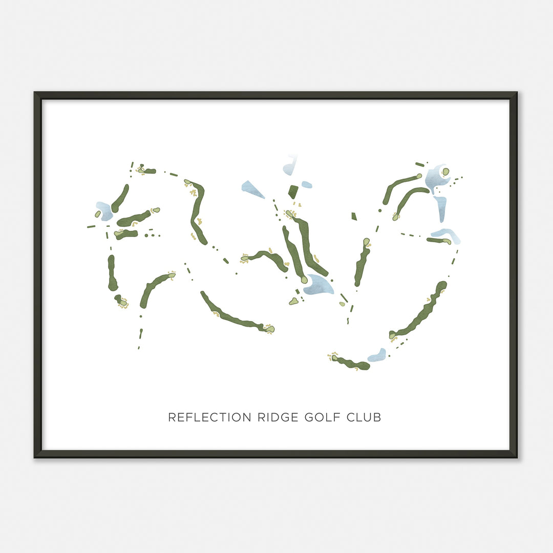 Print of Reflection Ridge Golf Club Modern Map