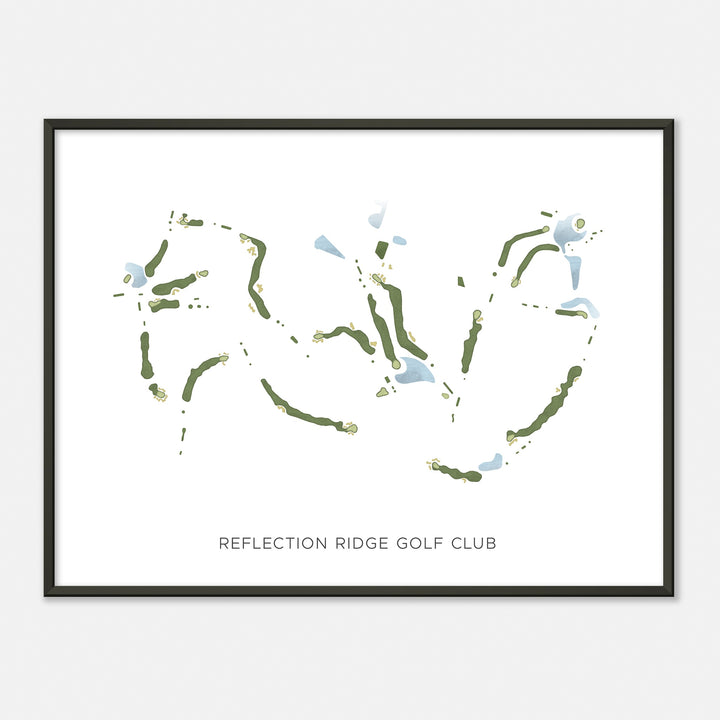 Print of Reflection Ridge Golf Club Modern Map