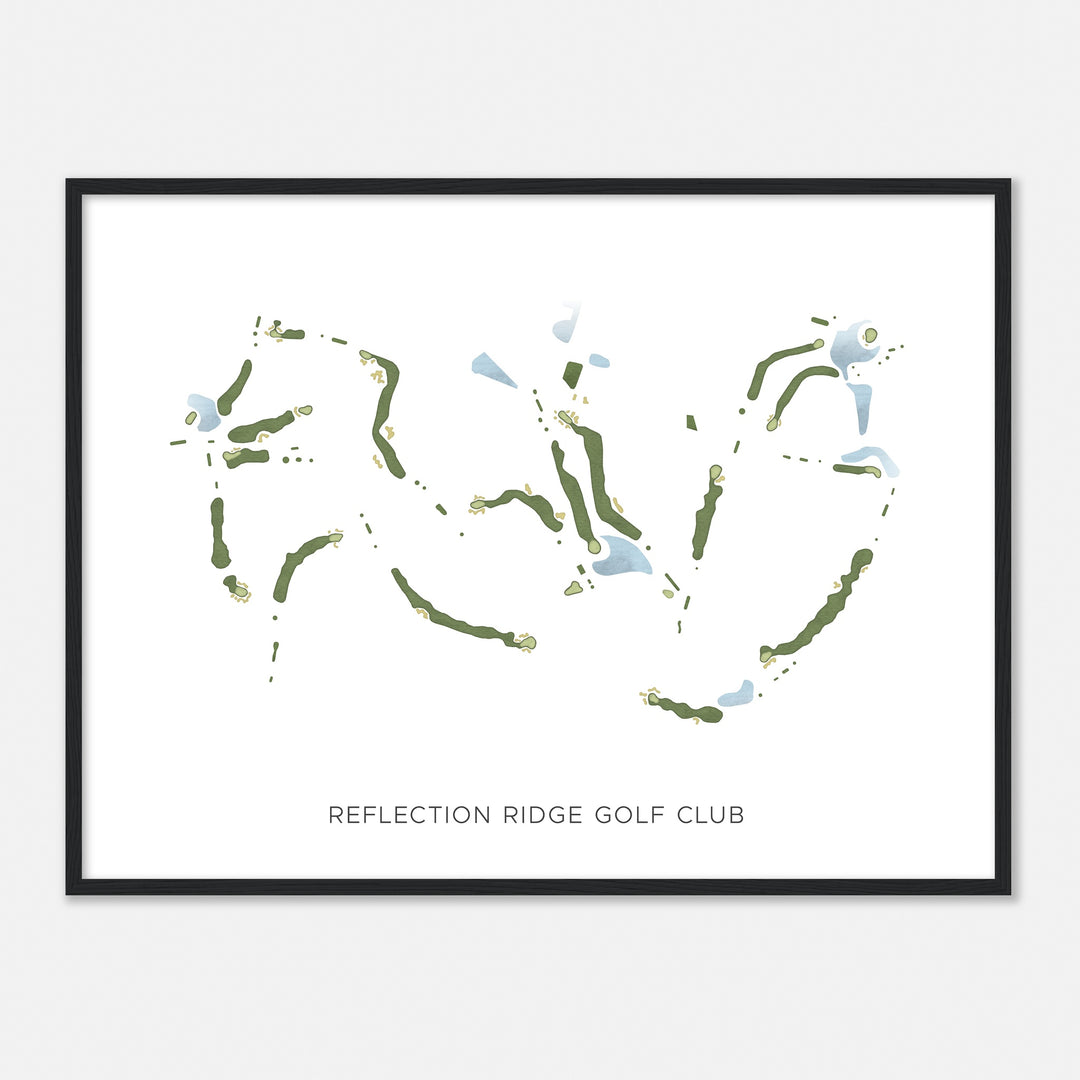 Print of Reflection Ridge Golf Club Modern Map