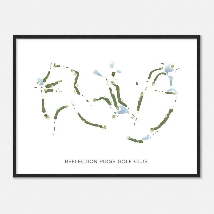 Print of Reflection Ridge Golf Club Modern Map