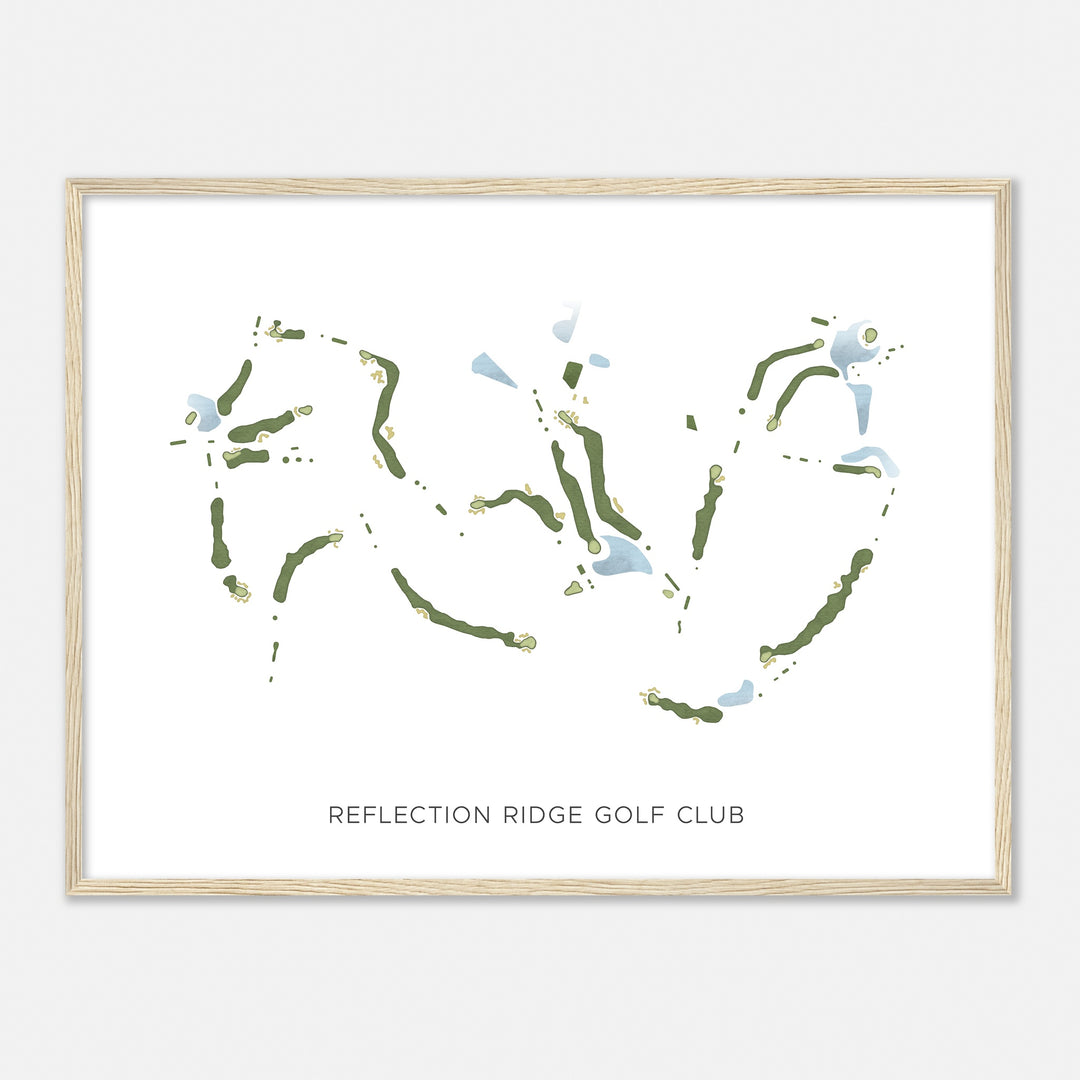 Print of Reflection Ridge Golf Club Modern Map