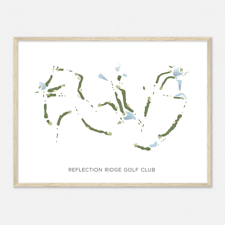 Print of Reflection Ridge Golf Club Modern Map