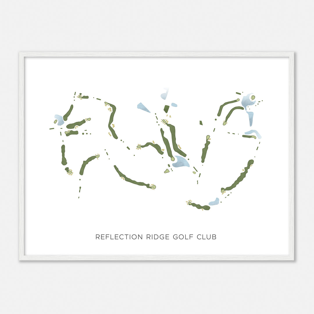 Print of Reflection Ridge Golf Club Modern Map