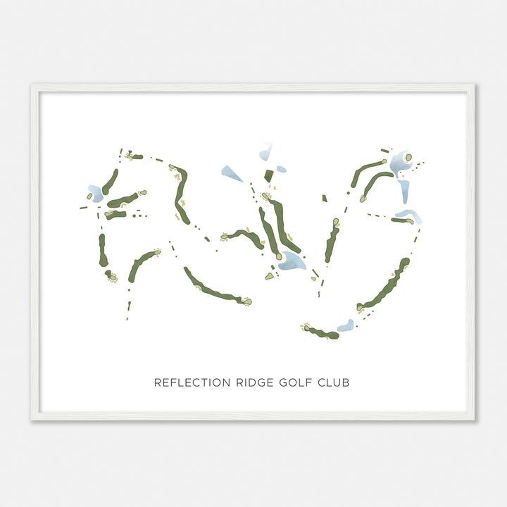 Print of Reflection Ridge Golf Club Modern Map