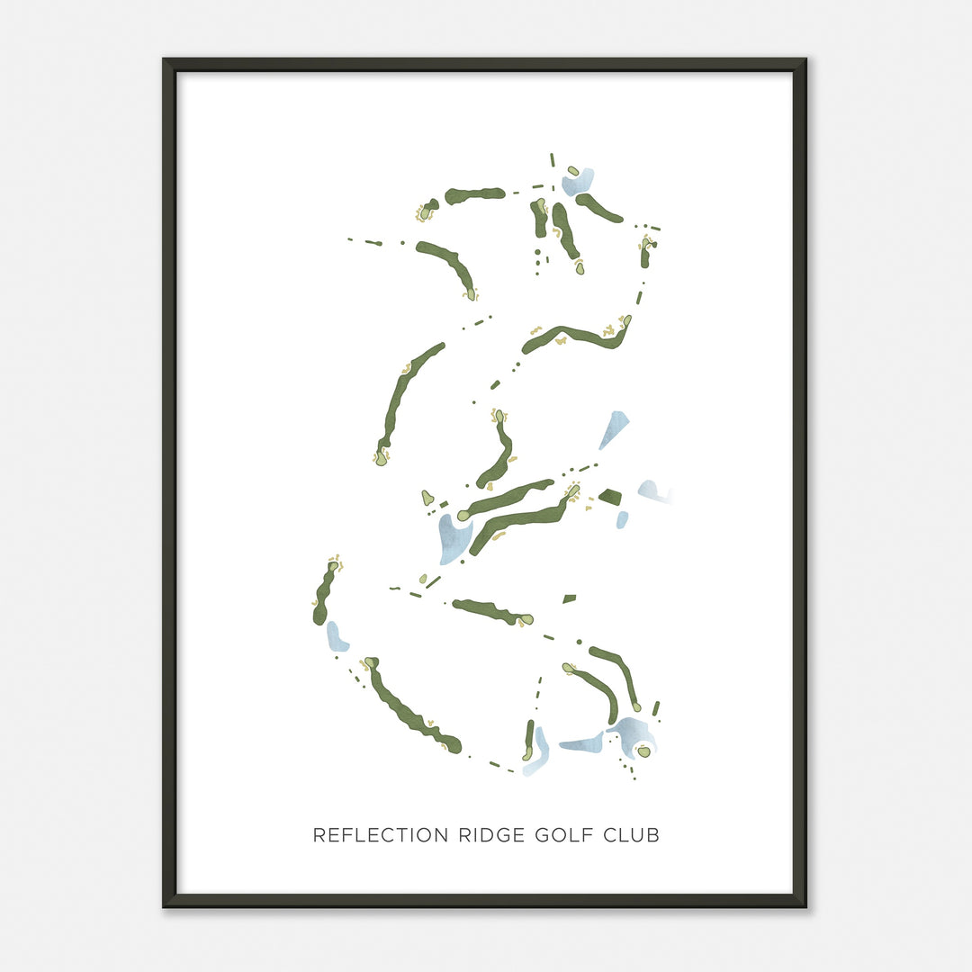 Print of Reflection Ridge Golf Club Modern Map
