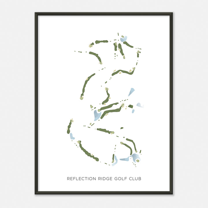 Print of Reflection Ridge Golf Club Modern Map