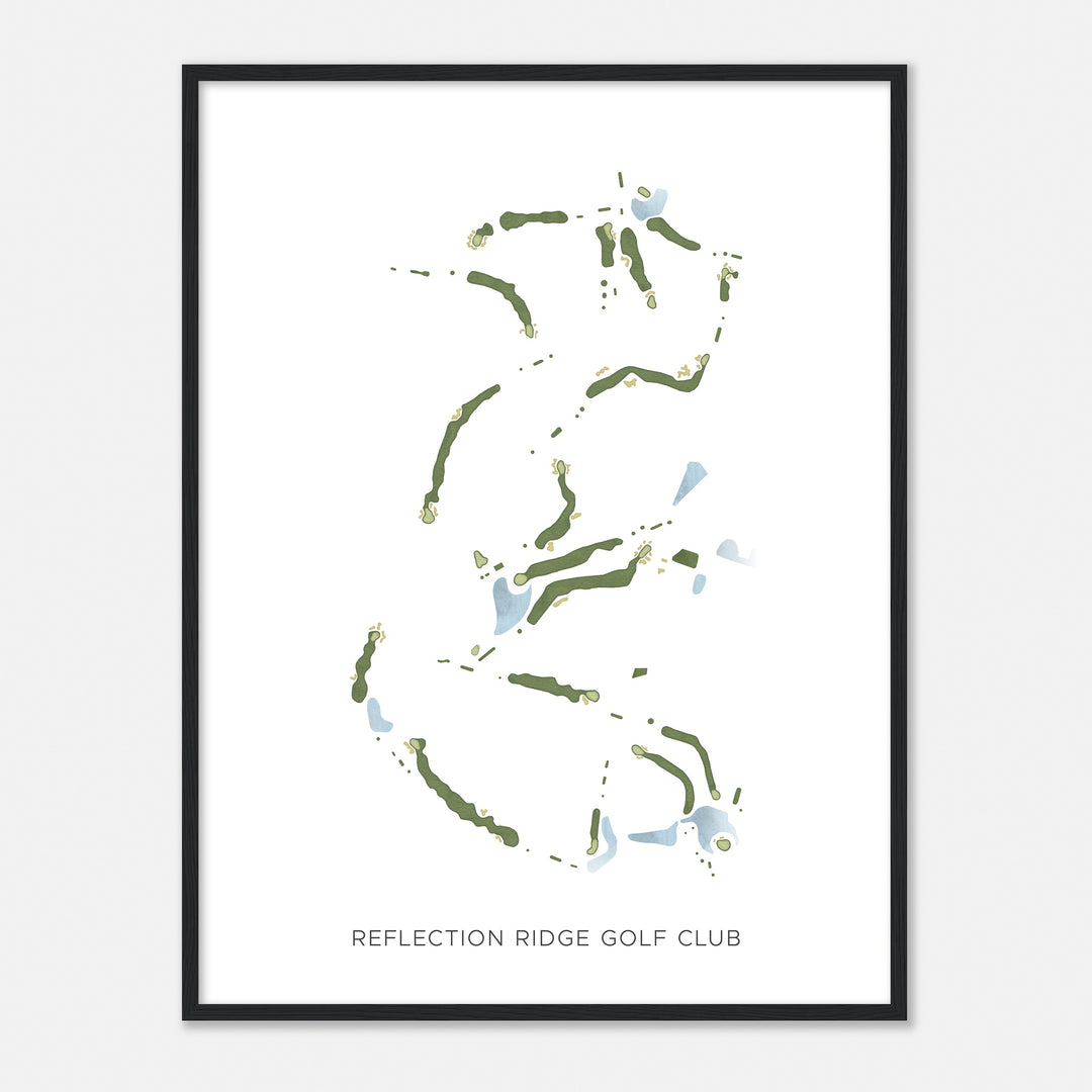 Print of Reflection Ridge Golf Club Modern Map