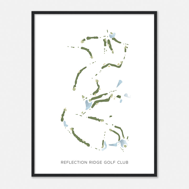 Print of Reflection Ridge Golf Club Modern Map