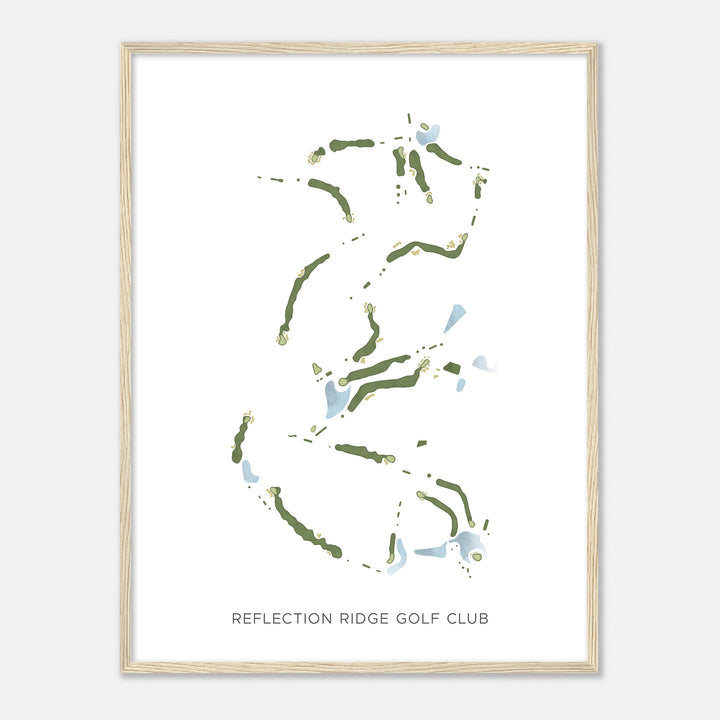 Print of Reflection Ridge Golf Club Modern Map
