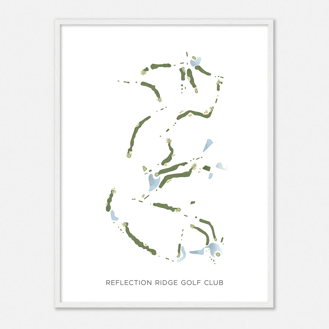 Print of Reflection Ridge Golf Club Modern Map