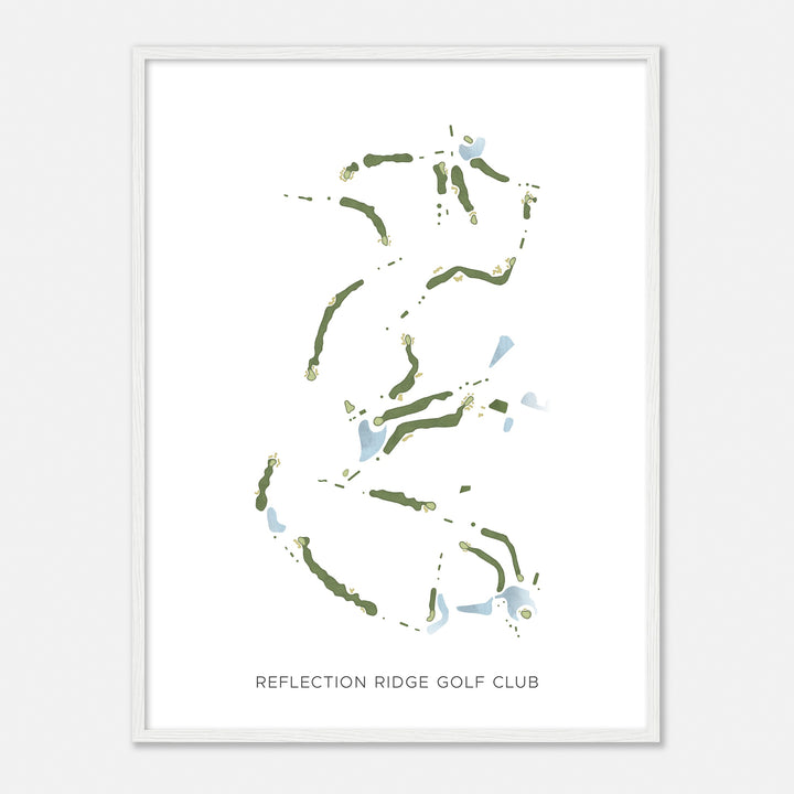 Print of Reflection Ridge Golf Club Modern Map
