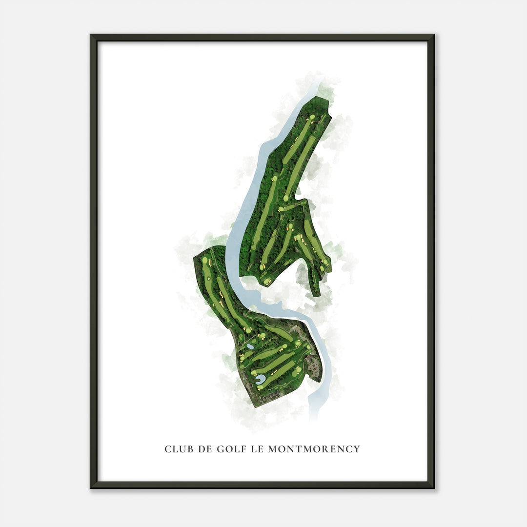 Print of Club de Golf Le Montmorency Classic Map
