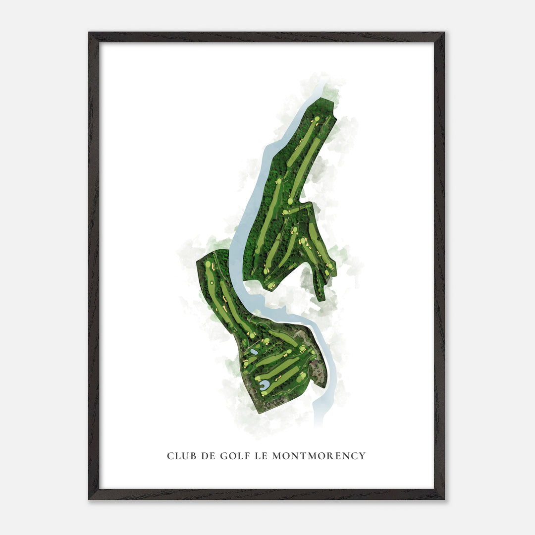 Print of Club de Golf Le Montmorency Classic Map