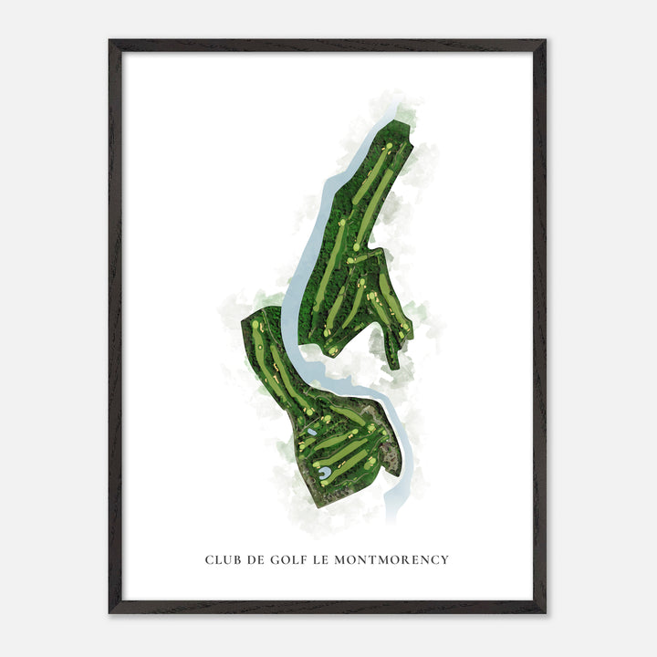 Print of Club de Golf Le Montmorency Classic Map