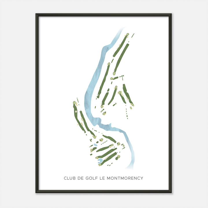 Print of Club de Golf Le Montmorency Modern Map
