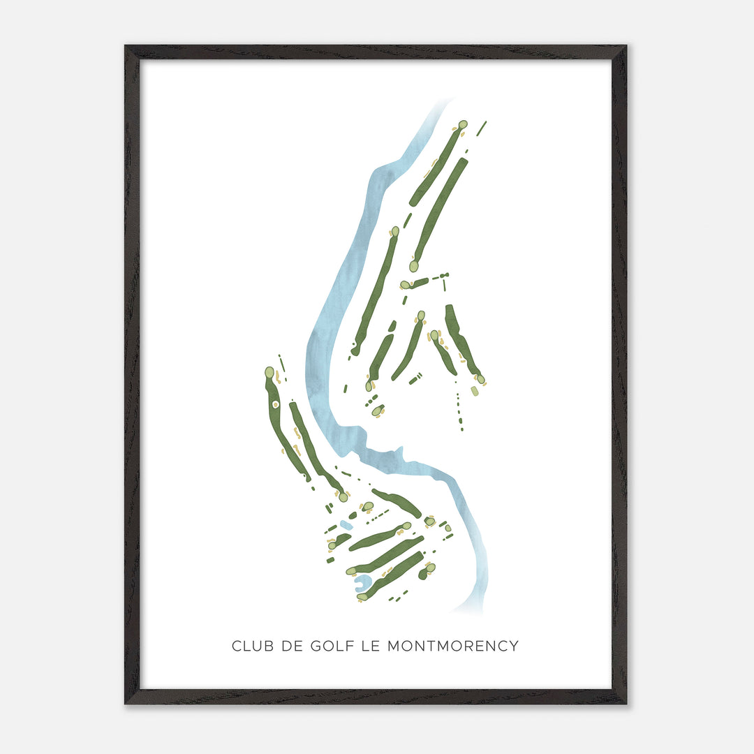 Print of Club de Golf Le Montmorency Modern Map